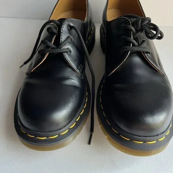 Dr. Martens Docs Womens Sz US 7 Black Smooth Leather Oxfords Shoes - Picture 12 of 16